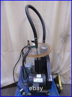 WM Welch Duo Seal Belt Driven Vacuum Pump With 3/4 Hp Electric Motor