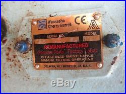 Waukesha Cherry-burrell Stainless Pump Model 018 #1227114t Used