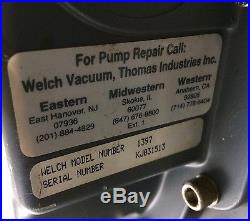 Welch 1397 DuoSeal Rotary Vane Dual Stage Mechanical Vacuum Pump