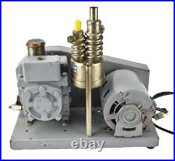 Welch 1400 DuoSeal 1Ph Belt Drive Rotary Vane Vacuum Pump & CVC VMF-10 Diffusion