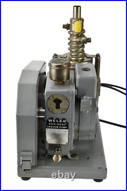 Welch 1400 DuoSeal 1Ph Belt Drive Rotary Vane Vacuum Pump & CVC VMF-10 Diffusion
