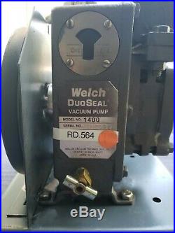 Welch 1400 belt driven Duo-Seal Vacuum Pump Franklin 115V 1/3 HP guaranteed