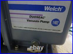 Welch 1402B-10 Vacuum Pump (DuoSeal) WithDayton 1/2HP Motor 115VAC 60/50HZ Used