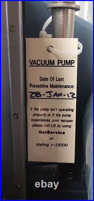 Welch 1402N Chemstar Duo-Seal Belt-Driven Vacuum Pump + C63CXGZP-4780 Motor +WAR