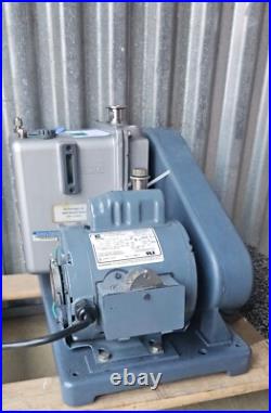 Welch 1402N Chemstar Duo-Seal Belt-Driven Vacuum Pump + C63CXGZP-4780 Motor +WAR
