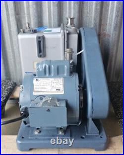 Welch 1402N Chemstar Duo-Seal Belt-Driven Vacuum Pump + C63CXGZP-4780 Motor +WAR