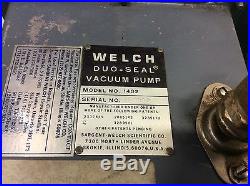Welch 1402 DuoSeal Vacuum Pump 1/2HP 115/230V