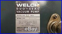 Welch 1402 Duo-Seal Vacuum Pump with A. O. Smith 1/2 hp Motor RS1054A 115/230V