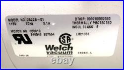Welch 2522B-01 Thermally Protected Oil Free Pressure Vacuum Pump Motor 42B