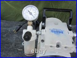 Welch 2534B-01 WOB-L 1 Press Dry Vacuum Piston Pump w Dual Gauges