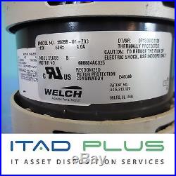 Welch 2585B-01 WOB-L Laboratory Dry Oil-Free Piston Vacuum Pump 115 VAC 60Hz