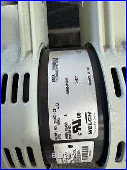 Welch 2595Z-03 Dual Piston Wob-L Oil-Free Standard Duty Dry Vacuum Pump 115VAC