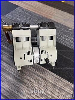 Welch 2595Z-03 Dual Piston Wob-L Oil-Free Standard Duty Dry Vacuum Pump 115VAC