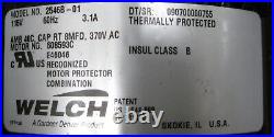 Welch A Gardner Product Piston Oil Free Laboratory Vacuum Pump Model 2546b-01