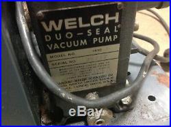 Welch Dual Seal Wegner Vacuum Pump 1410 110 volt neon sign shop vintage used