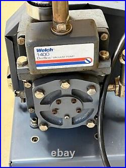 Welch DuoSeal 1400 Vacuum pump runs nice and quiet Extra filter- FREE Shipping