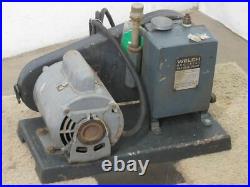 Welch DuoSeal Belt Drive Vacuum Pump with 1/3 HP 115/230 PH-1 VAC Motor 1399