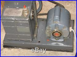 Welch Duo Seal 1402 Rotary Vane Belt Driven Vacuum Pump, New Shaft Seal, Tested