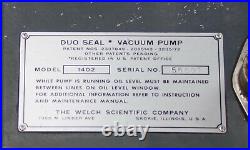 Welch Duo Seal 1402 Vacuum Pump (FA1)