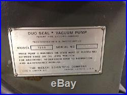 Welch Duo Seal Model 1375 Vacuum Pump