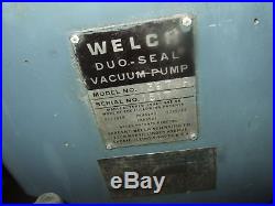 Welch Duo Seal Two Stage High Vacuum Pump Model 1397 R Industrial