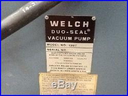 Welch Duo-Seal Vacuum Pump Model 1397