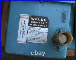 Welch Duoseal 1376 Vacuum Pump 1 HP, 1725 RPM, 115/230 V, 1 PH