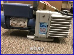 Welch Gem 1.0 Direct Drive Vacuum Pump 8890-75 Franklin Electric Motor 115/230 V