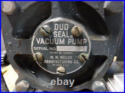 Welch Model 1400 0.9 Cfm Duo-seal Vacuum Pump 400-475 RPM 1/3 HP Westinghouse