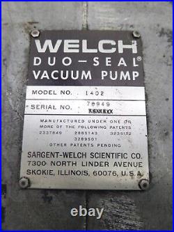 Welch Model 1402 Duo-Seal Vacuum Pump