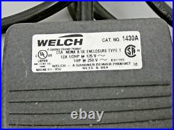 Welch Piston Vacuum Pump 2546B-01 with Foot Switch 0.25 HP, 115V