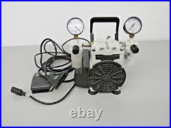 Welch Piston Vacuum Pump 2546B-01 with Foot Switch 0.25 HP, 115V