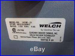 Welch Vacuum 1/2 HP High Vacuum Rotary Vane Pump 1405B-01