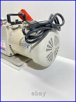 Welch Vacuum Rotary Vane Dual Stage Pump 5 Franklin Elec 1111017436 w Warranty