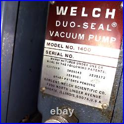 Welchvacuum Pump-model 1400 1/3 HP