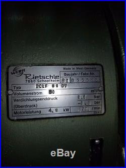 Werie / Rietschle Vacuum Pump DCLF 80 DV