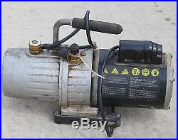 Yellow Jacket Bullet Super Evac Model 93600 7cfm 2 Stage Vacuum Pump Made In USA