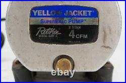Yellow Jacket 93440 SuperEvac 2 Stage 4 CFM Vacuum Pump READ