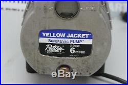 Yellow Jacket 93460 SuperEvac 2 Stage HVAC Vacuum Pump 6 CFM 115V/60Hz
