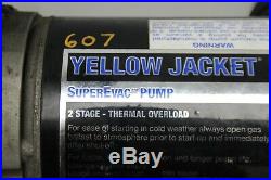 Yellow Jacket 93460 SuperEvac 2 Stage HVAC Vacuum Pump 6 CFM 115V/60Hz