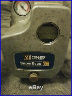 Yellow Jacket 93560 SuperEvac 2 Stage HVAC Vacuum Pump 6 CFM 115V/60Hz