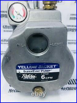 Yellow Jacket 94600 Super Evac Vacuum Pump 2 Stage Ritchie Pump Only No Motor