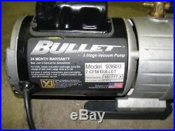 Yellow Jacket Bullet 2 stage vacuum pump 93600 7 cfm 115 Volt 1 phase