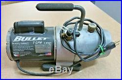 Yellow Jacket Bullet 93600 7 CFM 2 Stage Vacuum Pump Tested & Working Free Ship