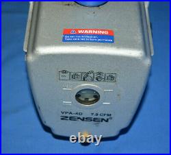Zensen VPA-4D 2 Stage Vacuum Pump 7.9 CFM